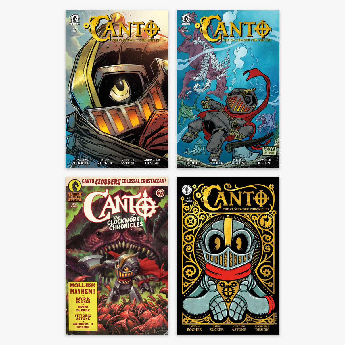 Canto: The Clockwork Chronicles #2 Bundle – Covers A–D (incl. Ratio Incentives)
