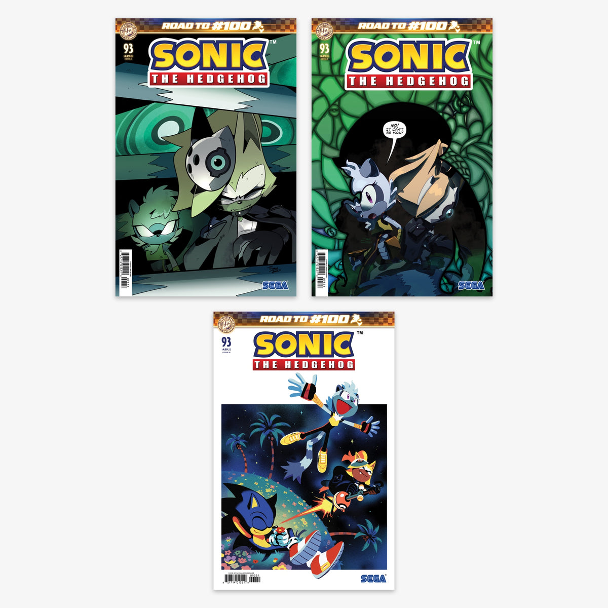 Sonic the Hedgehog #93 Bundle – Covers A–C (incl. Ratio Incentives)