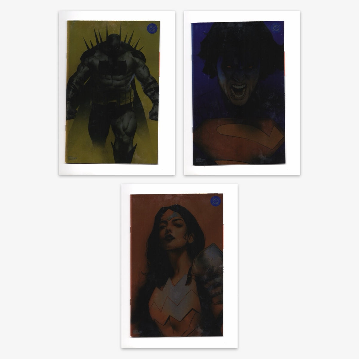 DC ALL IN SPECIAL 1 NYCC BEN OLIVER 3 BOOK VIRGIN FOIL VARIANTS
