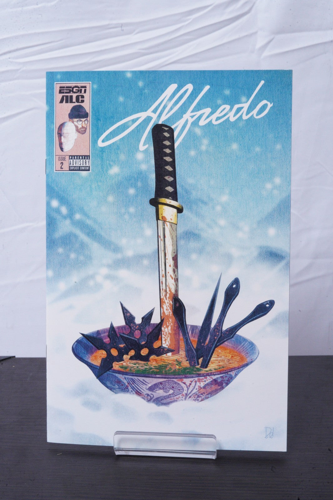 Alfredo II Freddie Gibbs Alchemist Laser Disc OBI Cover Silver 2 LP W/Comic Book