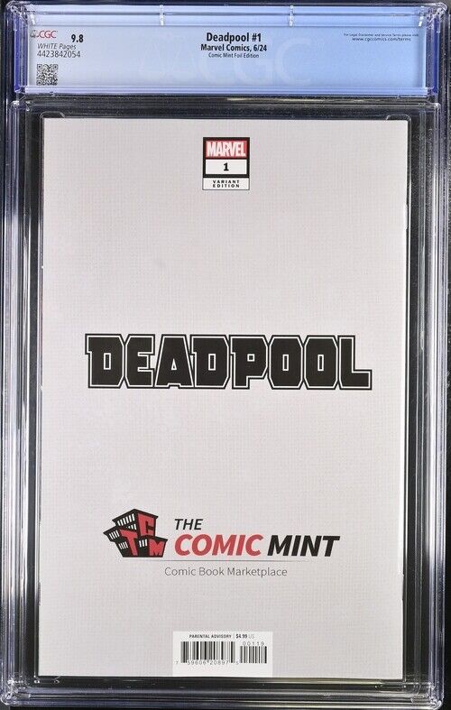 DEADPOOL #1 GREG HORN CGC 9.8 FOIL ULTIMATE EDITION WITH COA 54/200