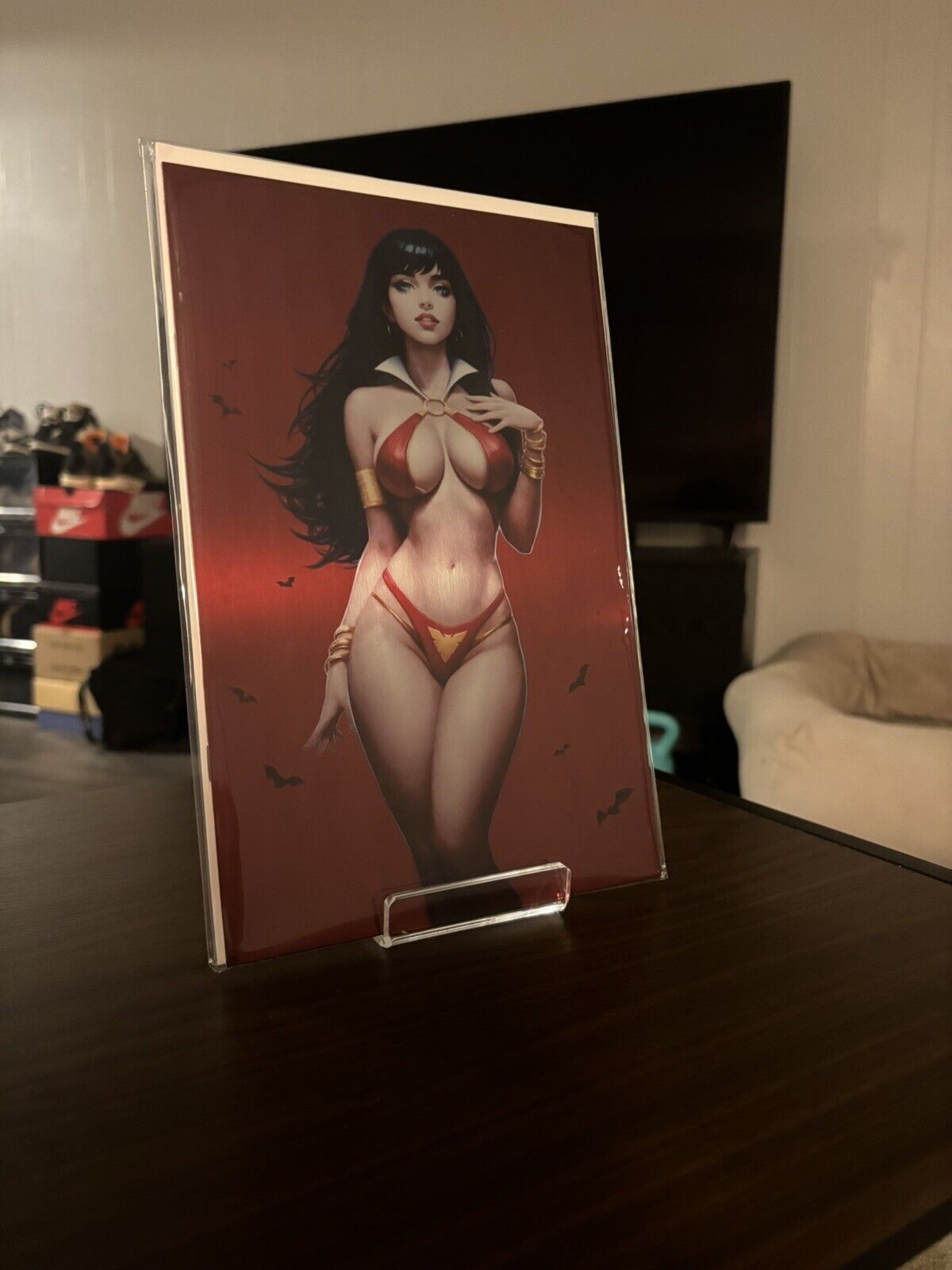 VAMPIRELLA DARK REFLECTIONS 1 WILL JACK VARIANTS - BLACK RED UNSIGNED