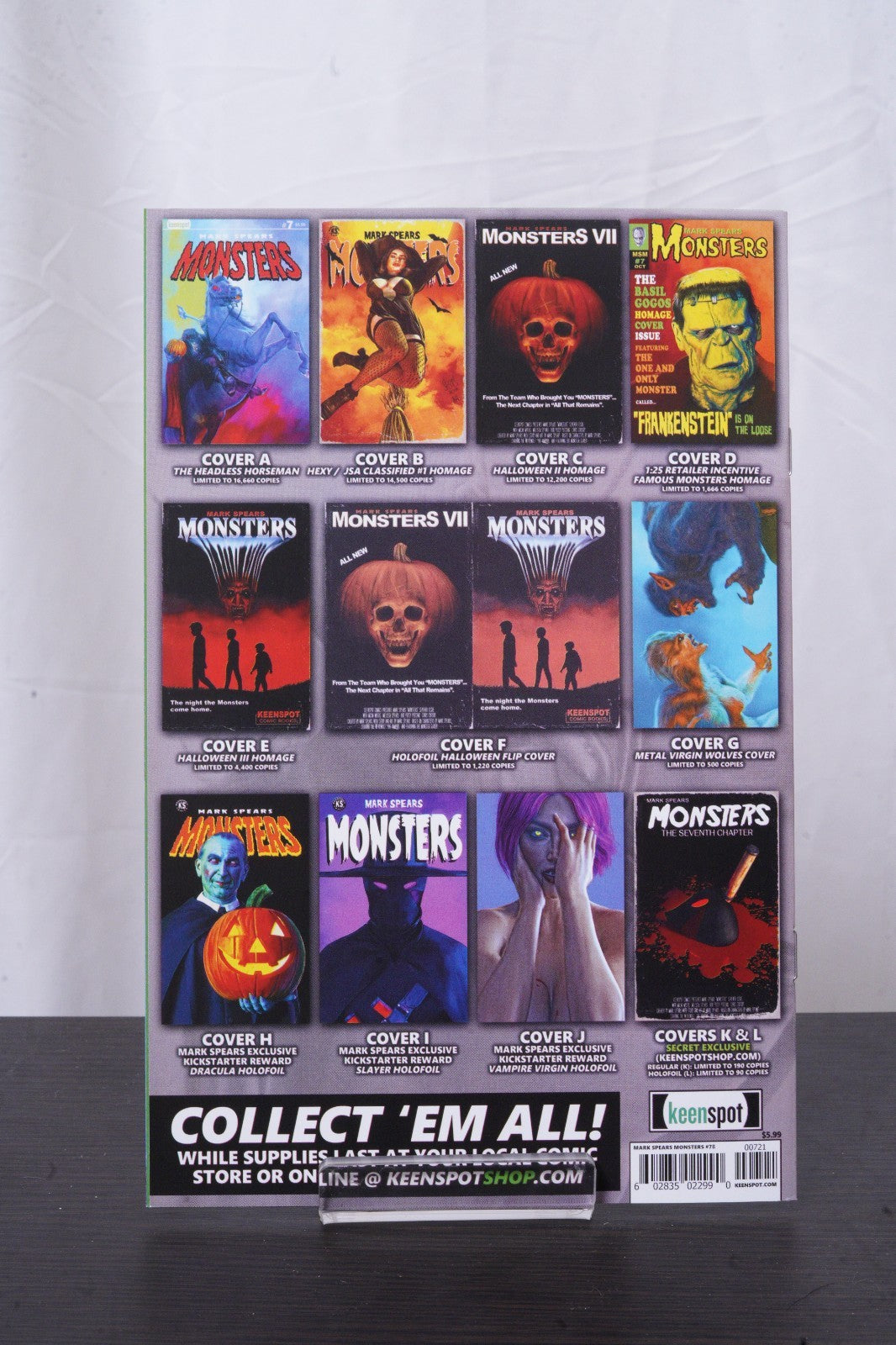 Mark Spears Monsters #7 Mark Spears Hexy The Witch Jsa Classified #1 Homage Var
