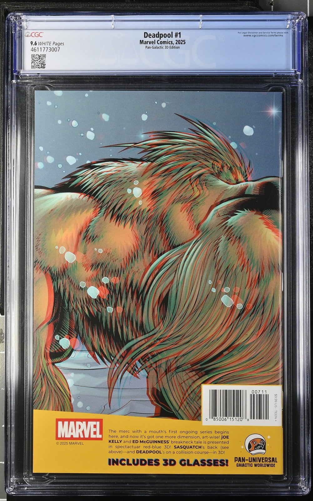Deadpool 1 2025 Marvel Comics Pan-Galactic 3D Edition CGC 9.6