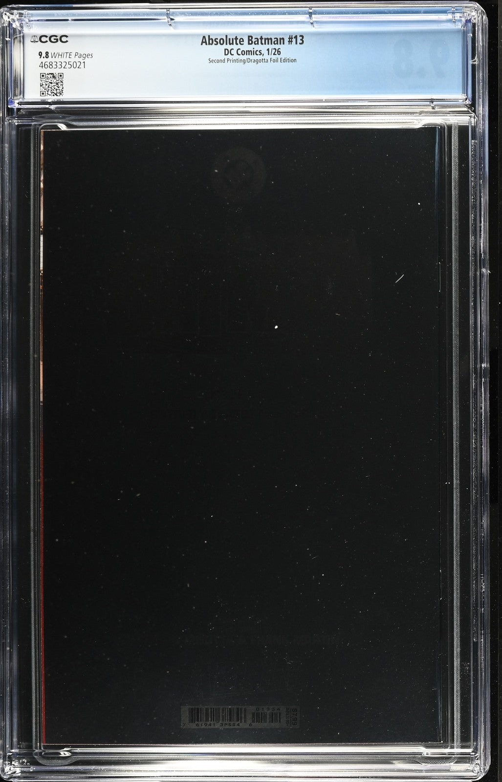 Absolute Batman #13 CGC 9.8 - 2nd Printing - Dragotta Foil Variant