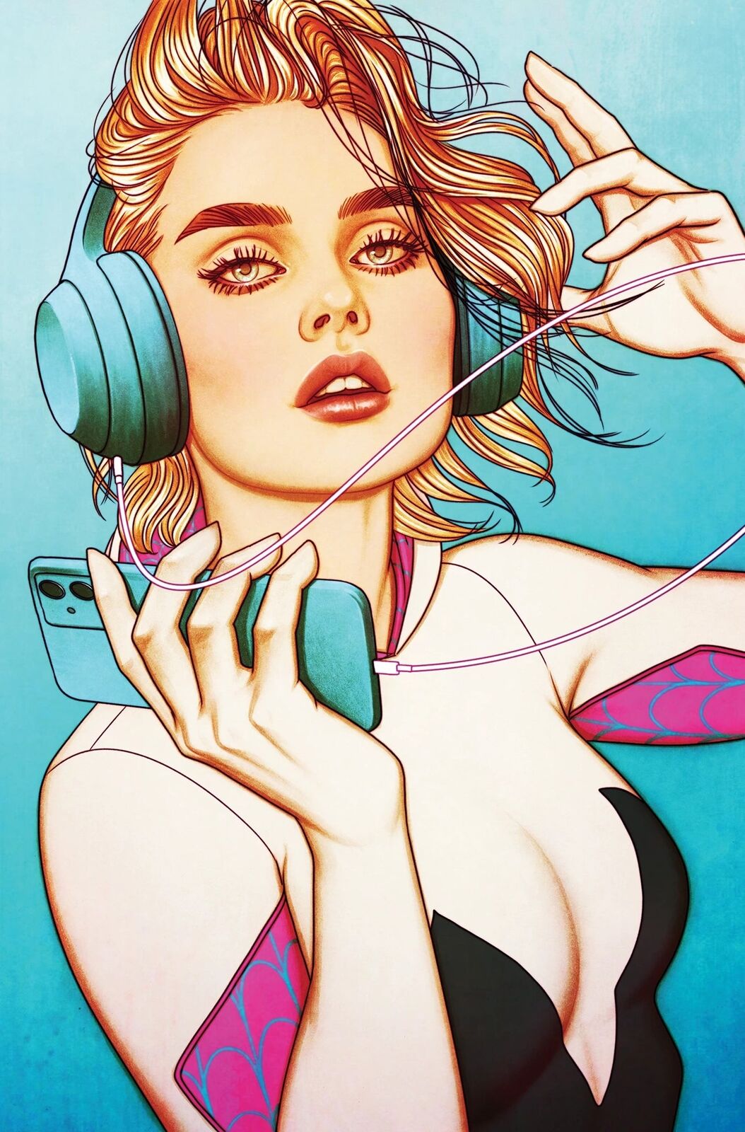 SPIDER-GWEN GHOST-SPIDER #1 JENNY FRISON 1:100 RATIO VIRGIN VAR - NM