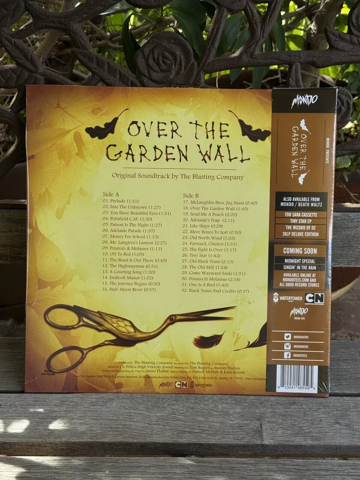 Over The Garden Wall Original Soundtrack LP Mondo Harvest Festival Colored Vinyl