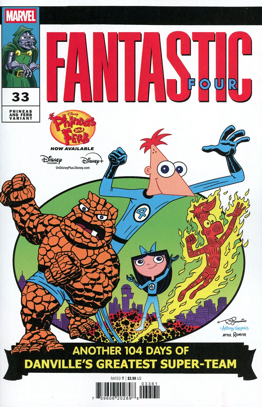 Fantastic Four Issue #33 - Dan Povenmire - Phineas and Ferb