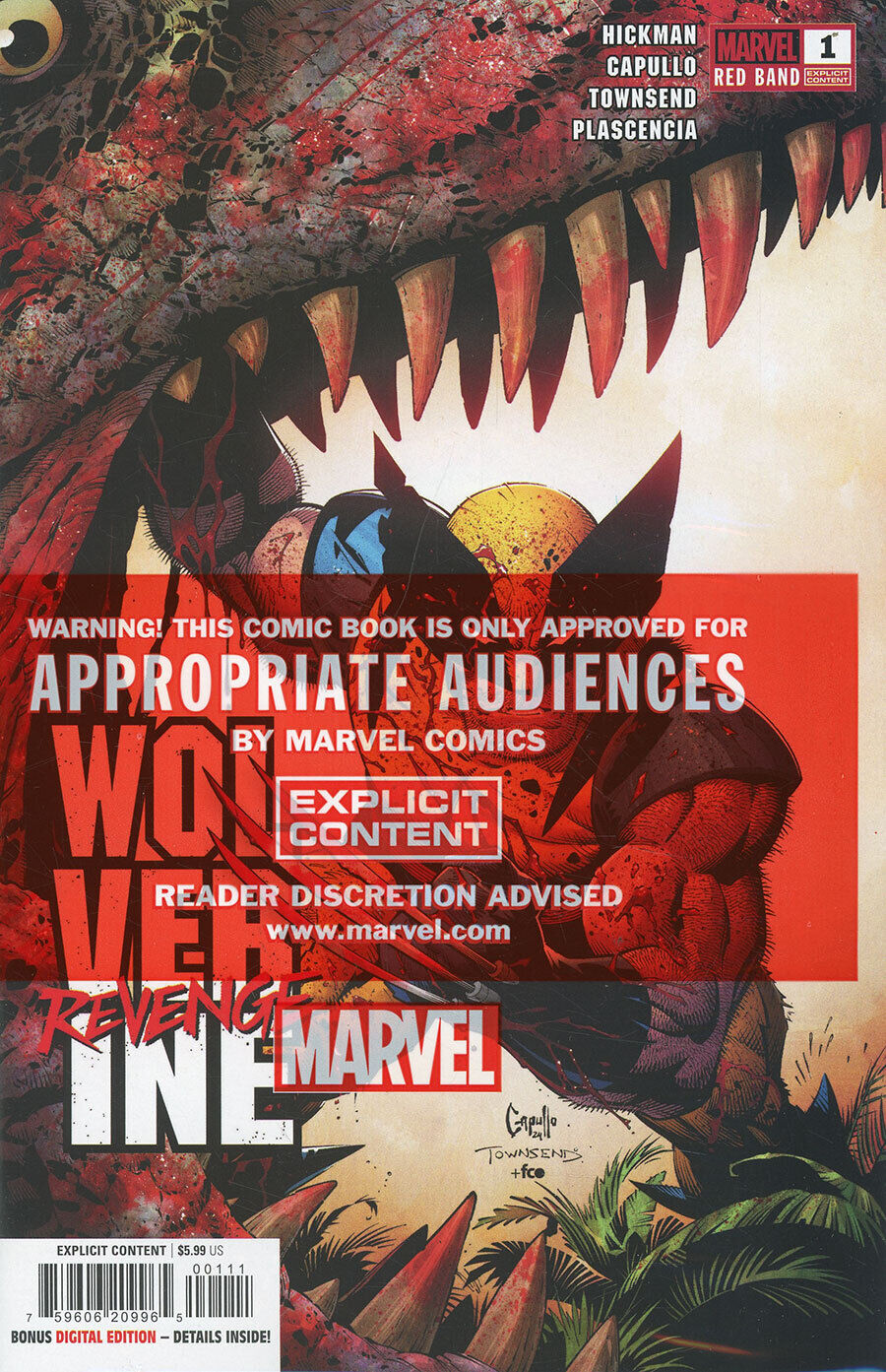 Wolverine: Revenge - Red Band Issue #1 - Greg Capullo - Regular