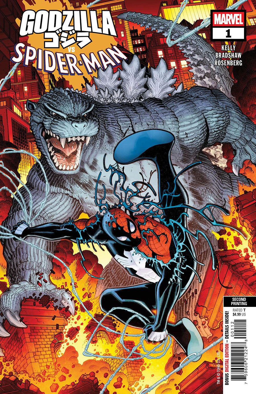 Godzilla vs. Spider-Man Issue #1 - Nick Bradshaw - 2nd Print