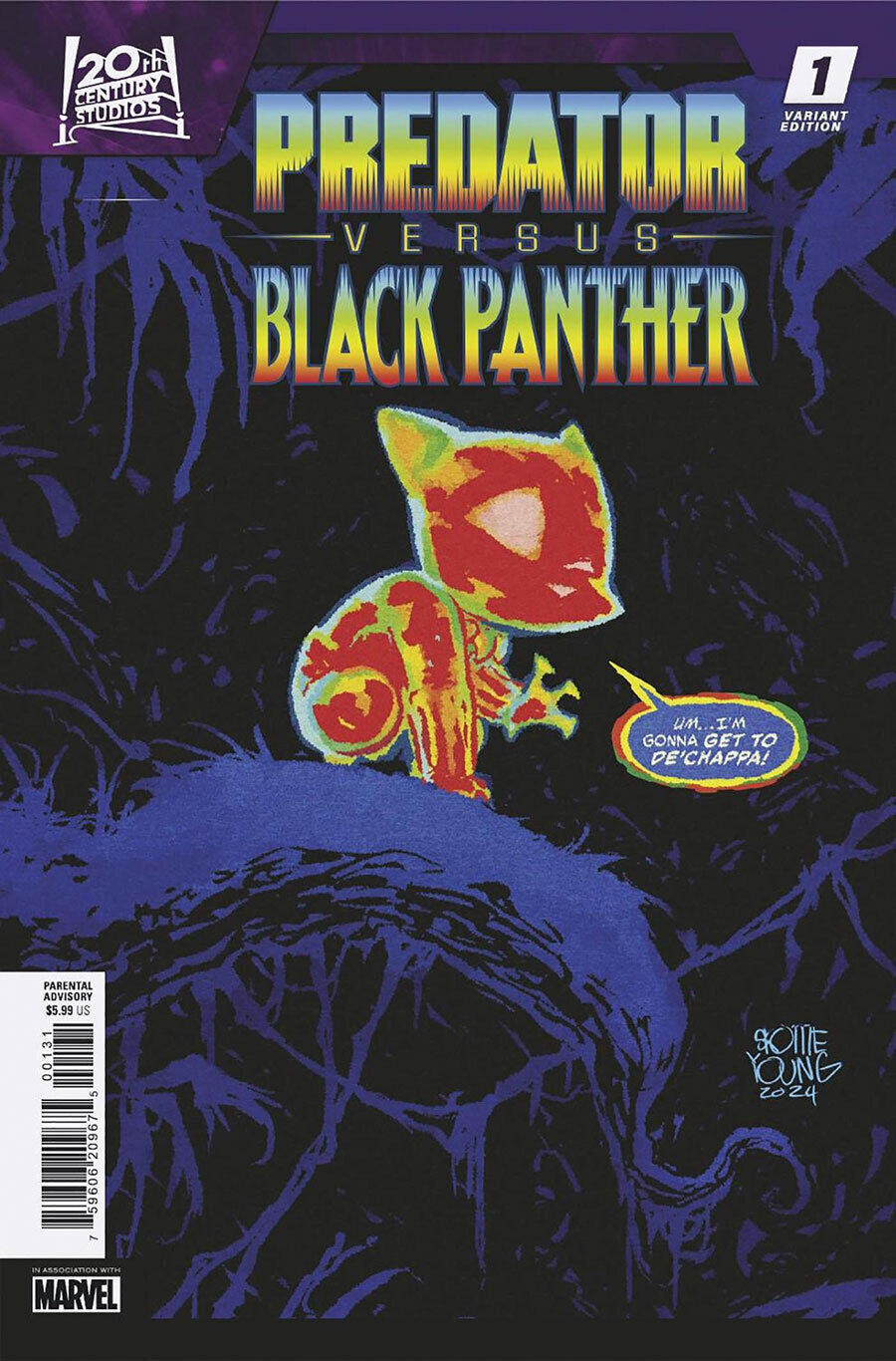 Predator vs. Black Panther Issue #1 - Skottie Young