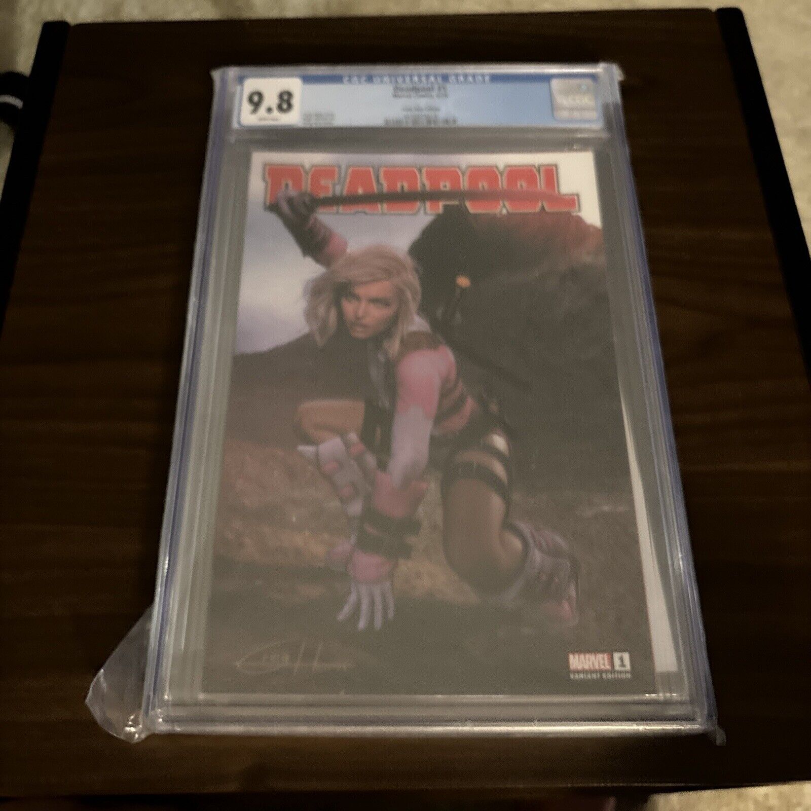 Deadpool #1 CGC 9.8 Graded Greg Horn Gwenpool C2E2 Variant 43/400