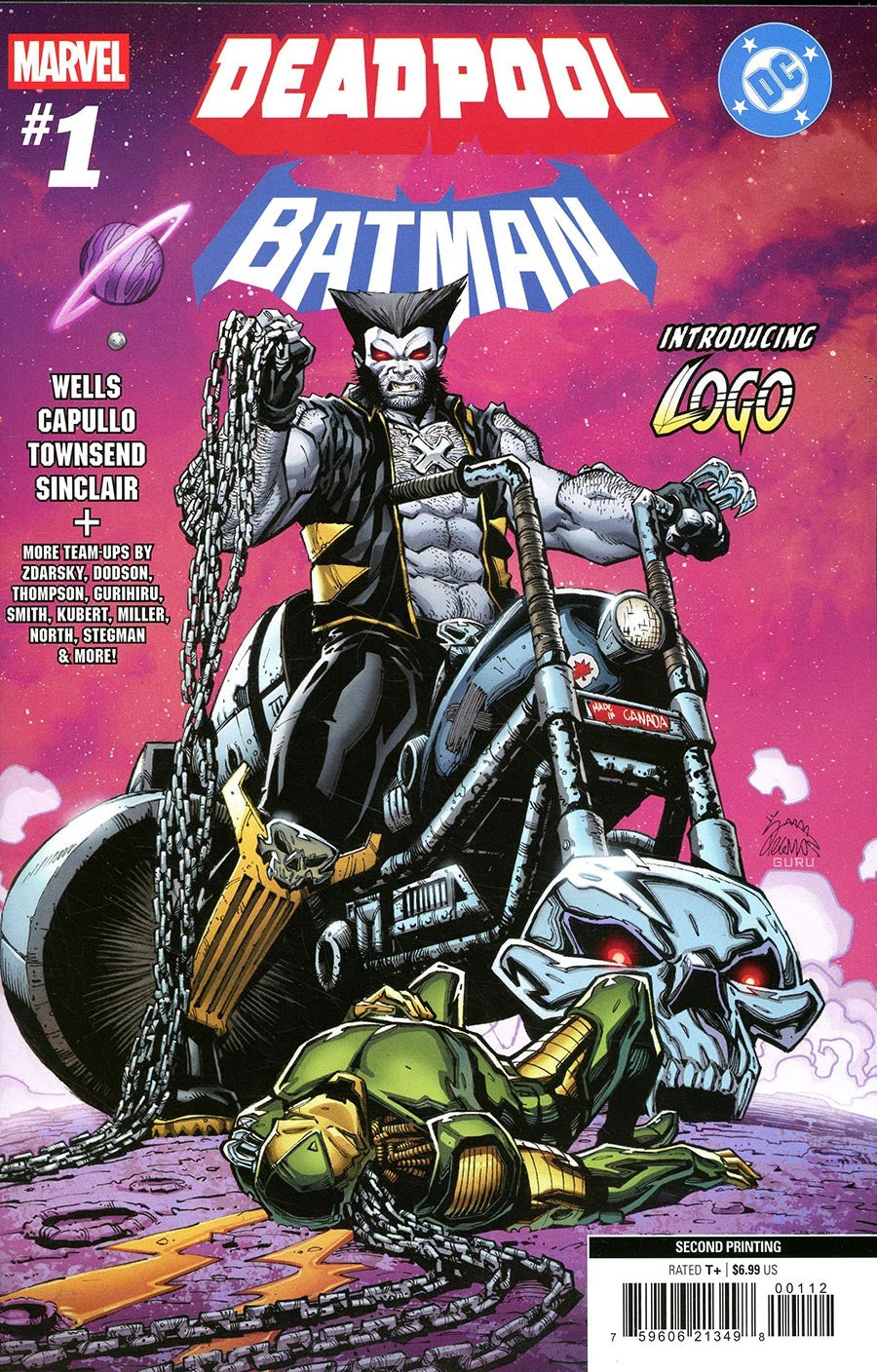 DEADPOOL/BATMAN (2025) MARVEL/DC #1 RYAN STEGMAN LOGO 2ND PRINT VARIANT