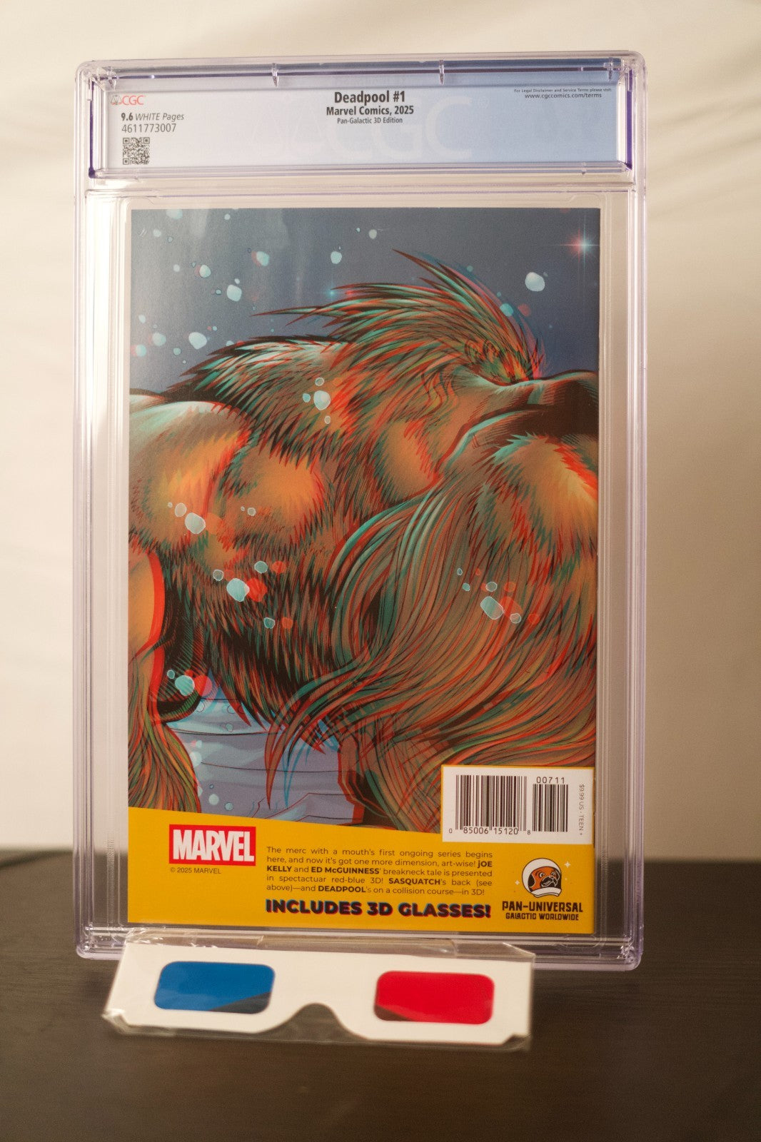 Deadpool 1 2025 Marvel Comics Pan-Galactic 3D Edition CGC 9.6
