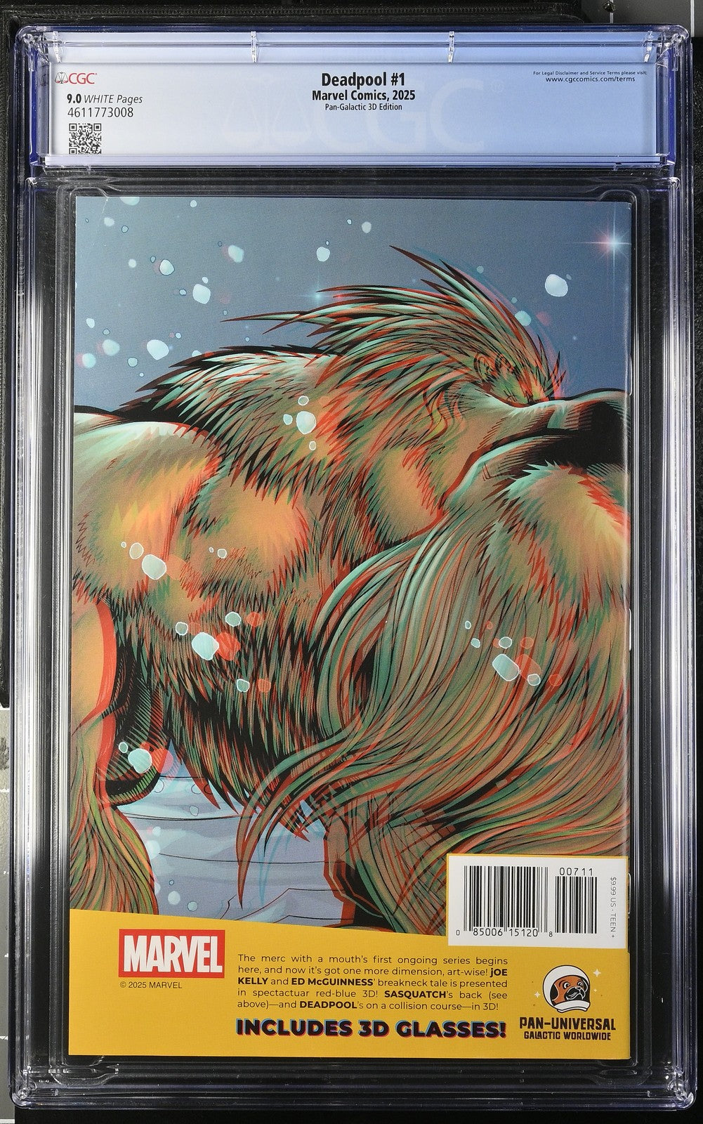 Deadpool 1 2025 Marvel Comics Pan-Galactic 3D Edition CGC 9.0