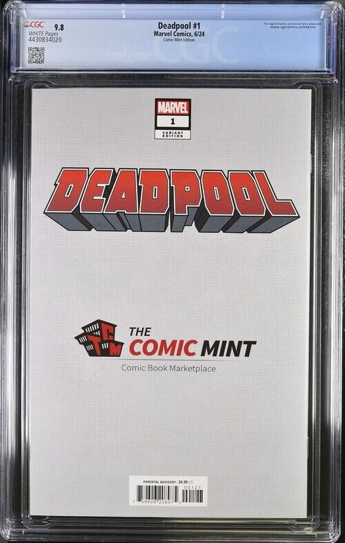 Deadpool #1 CGC 9.8 Graded Greg Horn Gwenpool C2E2 Variant 43/400