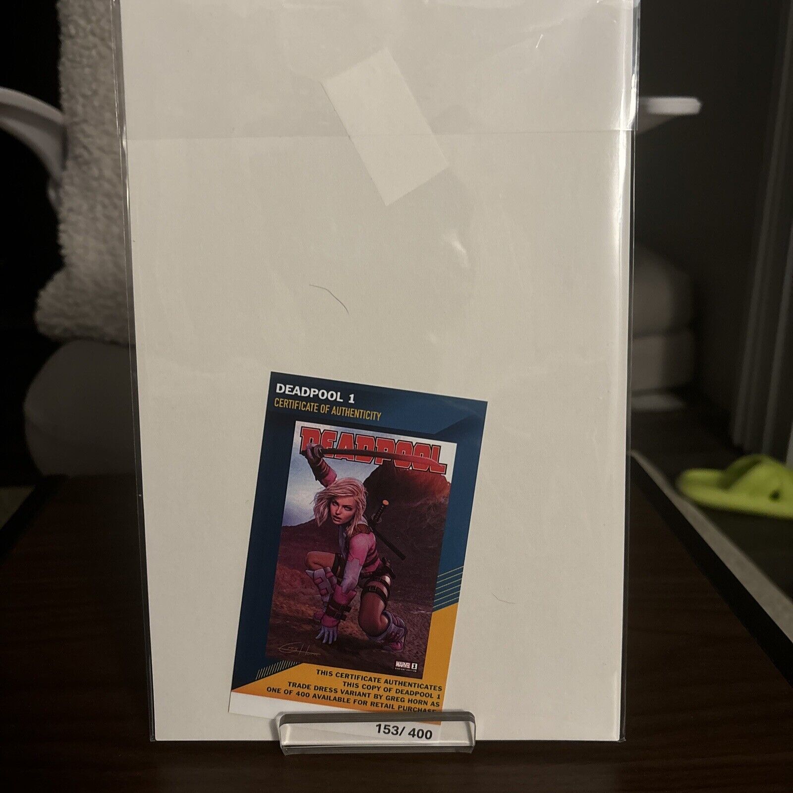 DEADPOOL #1 GREG HORN C2E2 VARIANT LE 1ST DEATH GRIP LE 153/400 - NM