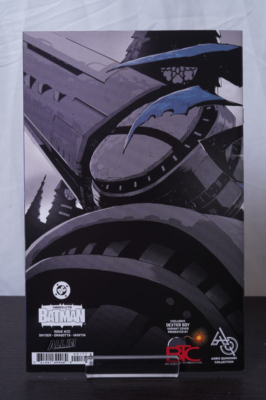 ABSOLUTE BATMAN 20 DEXTER SOY AQ SECRET COLOR SPLASH WRAPAROUND W/ COA LTD 850