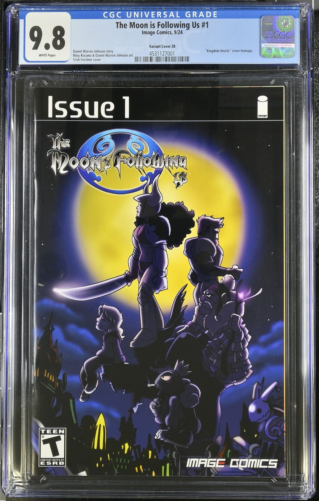 The Moon Is Following Us # 1 (2024) CGC 9.8  FORSTNER  COVER  ZB #74/300