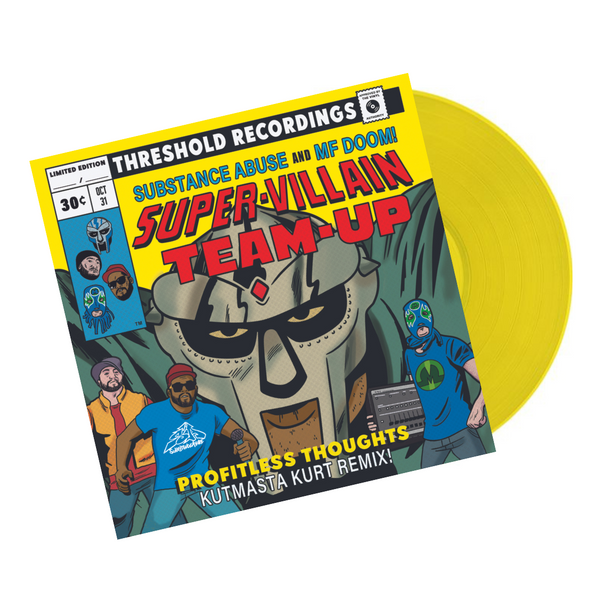 MF Doom & Substance Abuse ‘Super-Villain Team-Up’ Yellow 7" Vinyl 32/100