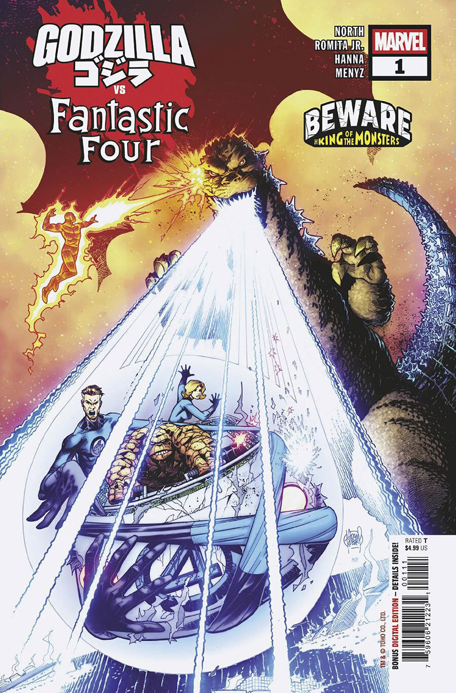 Godzilla vs. Fantastic Four Issue #1 - Adam Kubert - Regular