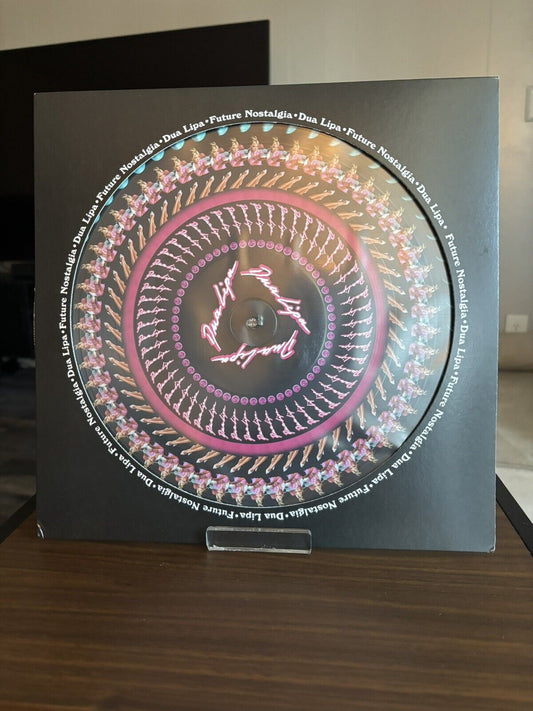 DUA LIPA FUTURE NOSTALGIA LIMITED EDITION NUMBERED ZOETROPE VINYL-BLOOD RECORD