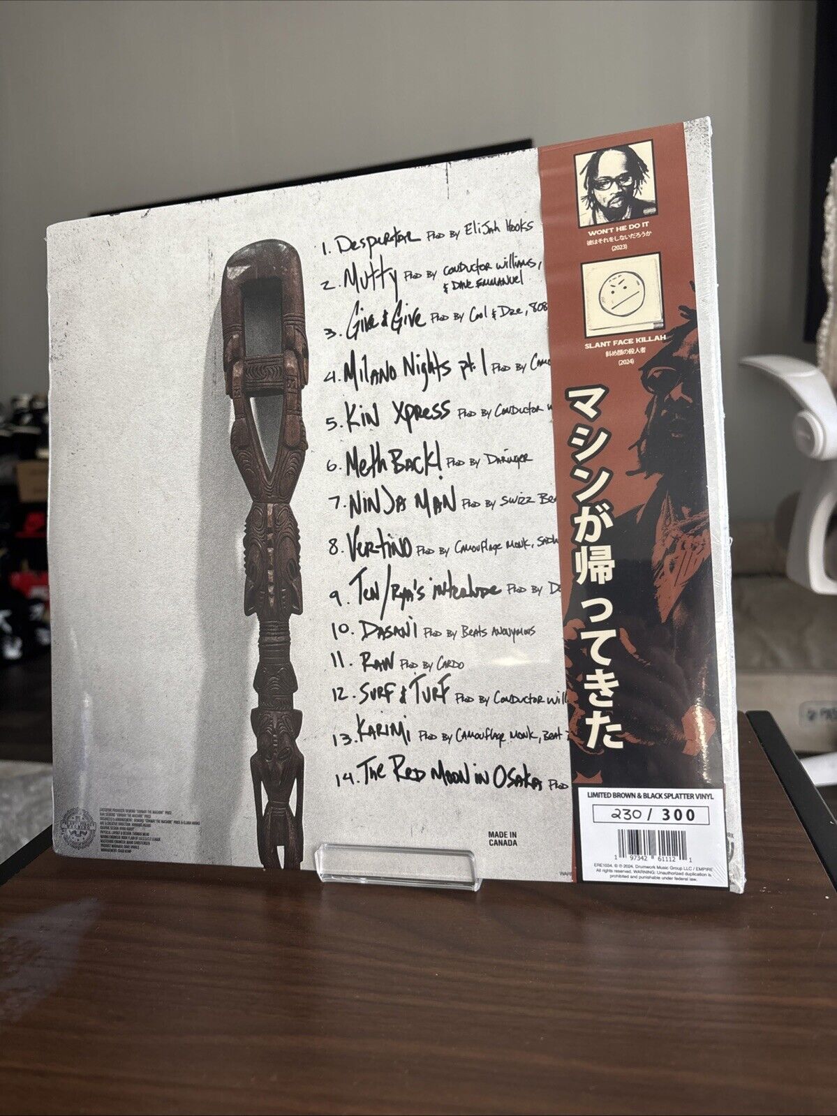 Conway the Machine - Slant Face Killah Vinyl (Brown/Black Splatter) - 230/300