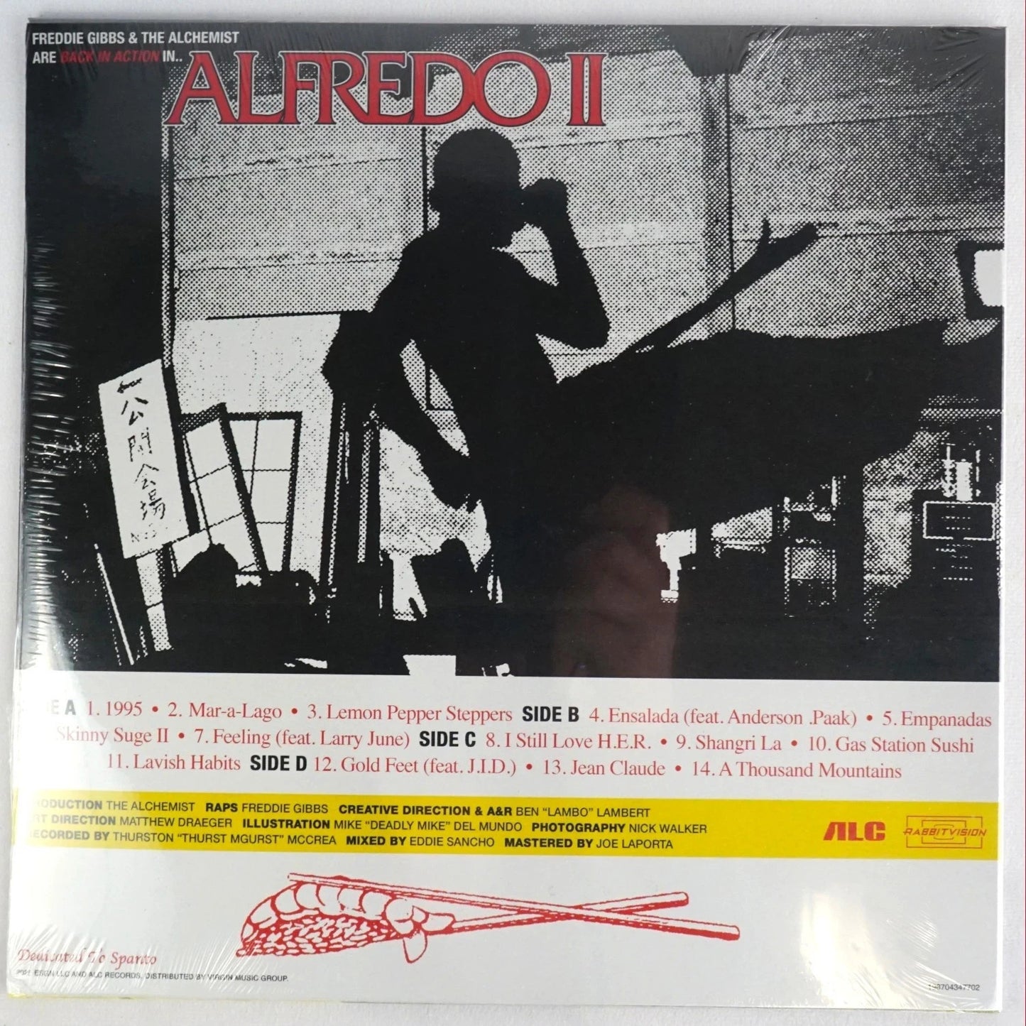 FREDDIE GIBBS & THE ALCHEMIST - ALFREDO II 180g Marinara 2LP Vinyl Turntable Lab