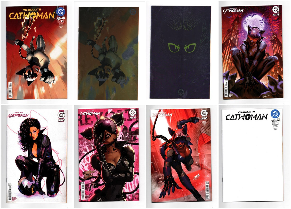 ABSOLUTE CATWOMAN #1 COVER A-H 8 BOOK BUNDLE SET