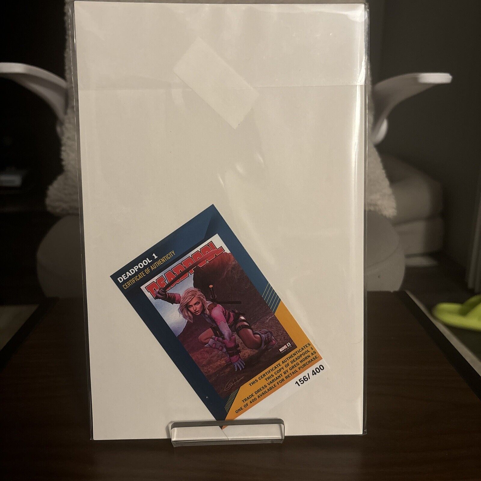 DEADPOOL #1 GREG HORN C2E2 VARIANT LE 1ST DEATH GRIP LE 156/400 - NM