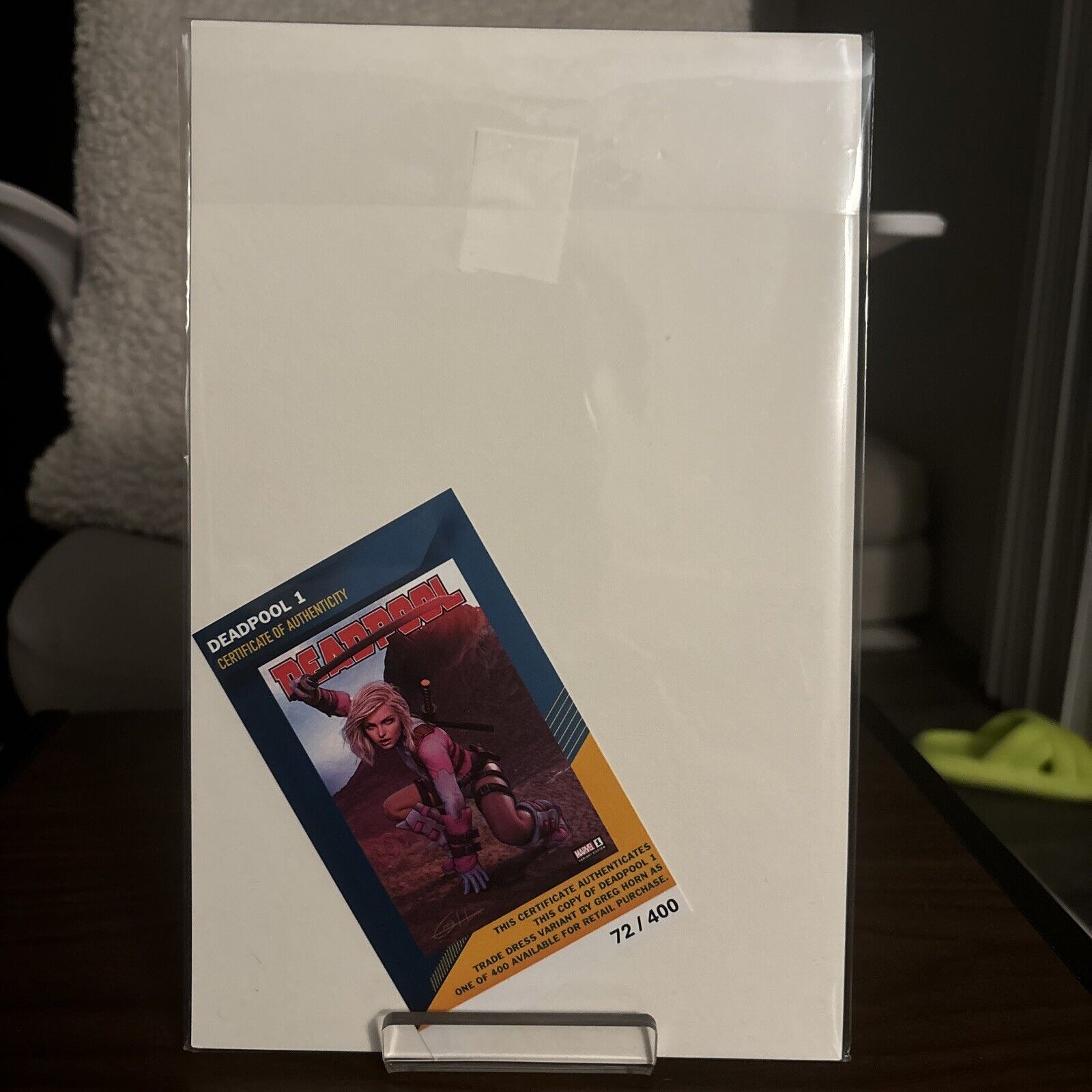 DEADPOOL #1 GREG HORN C2E2 VARIANT LE 1ST DEATH GRIP LE 72/400 - NM