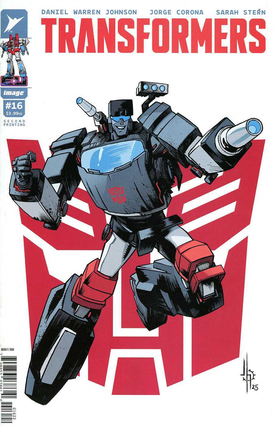 Transformers Issue #16 - Jason Howard - 2nd Print Cover B - Autobot