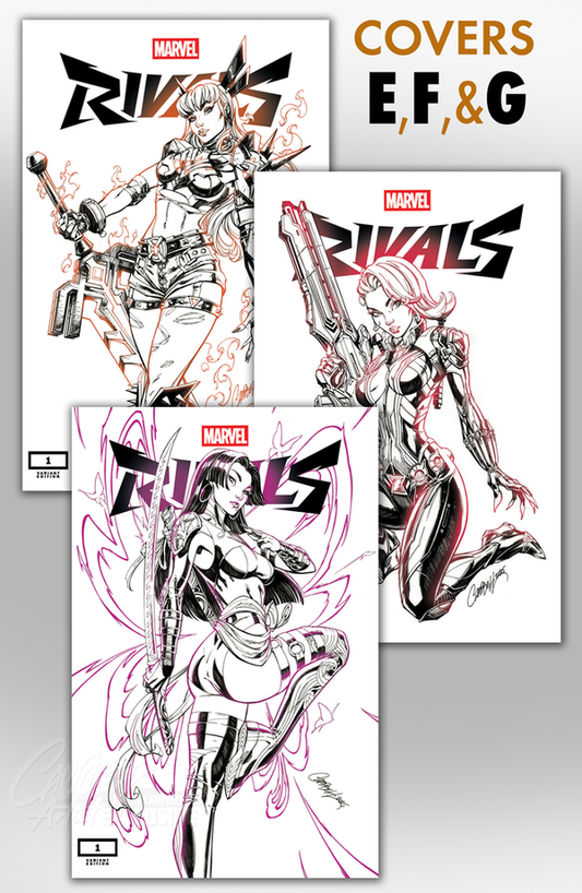 Marvel Rivals: Ignite #1 JSC EXCLUSIVE Color Sketch Variants Set UNSIGNEDPRESALE