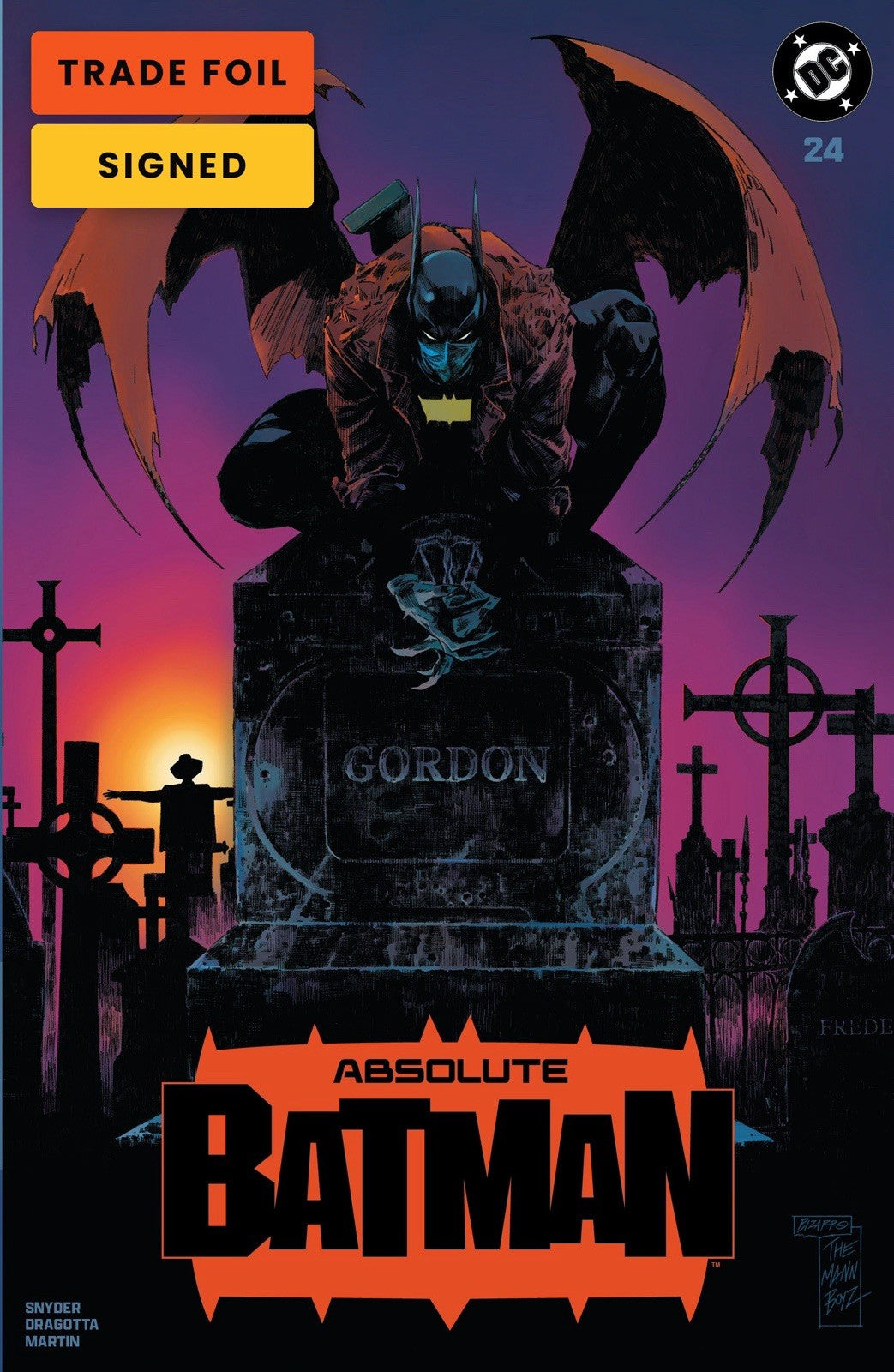 Absolute Batman #24 Trade Dress Foil Signed - Seth Mann PRESALE
