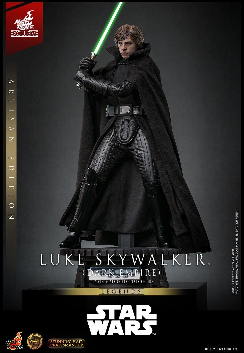 Luke Skywalker Dark Empire Artisan Edition Sixth Scale Figure Hot Toys Pre-Sale