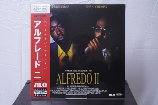 Alfredo II Freddie Gibbs Alchemist Laser Disc OBI Cover Silver 2 LP W/Comic Book