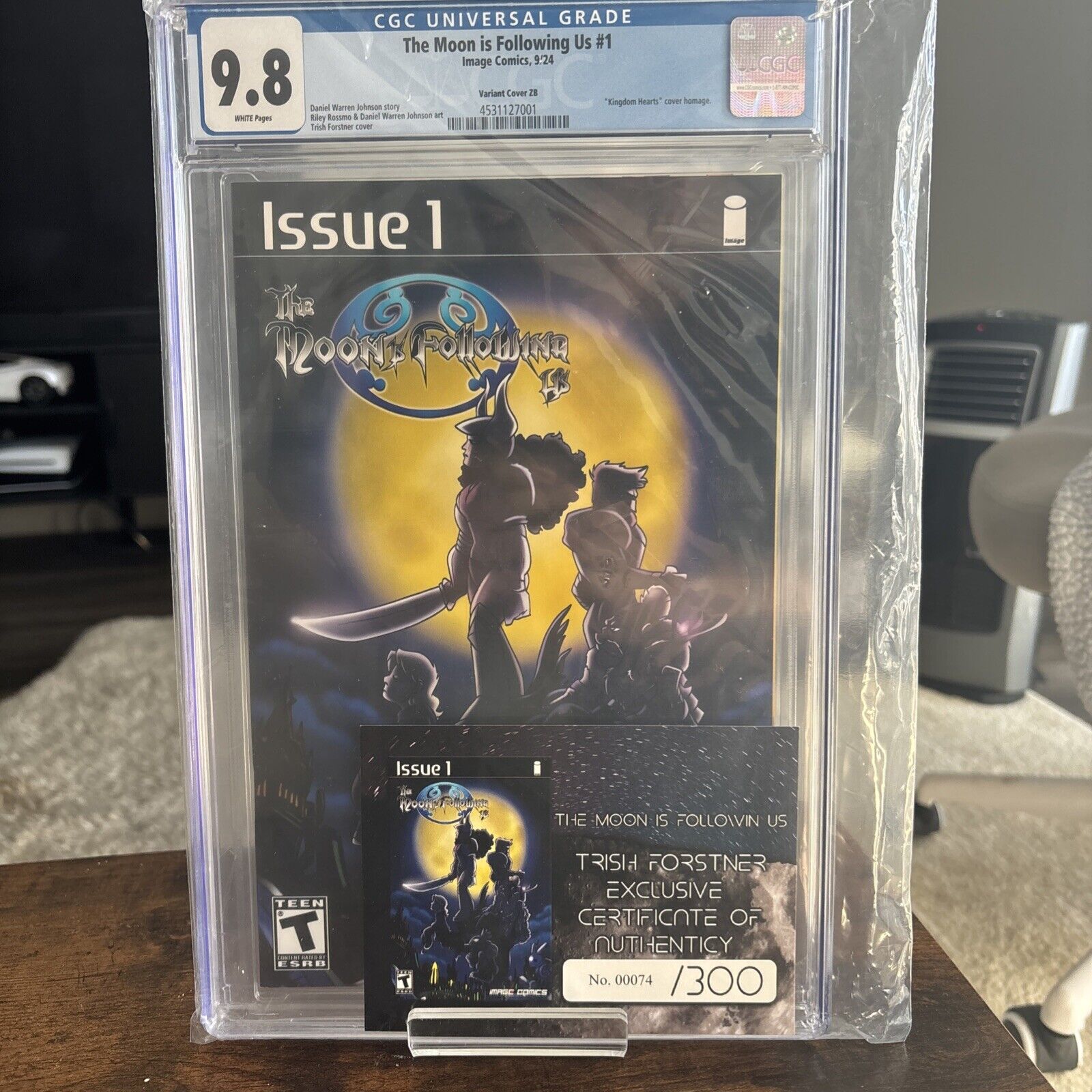 The Moon Is Following Us # 1 (2024) CGC 9.8  FORSTNER  COVER  ZB #74/300