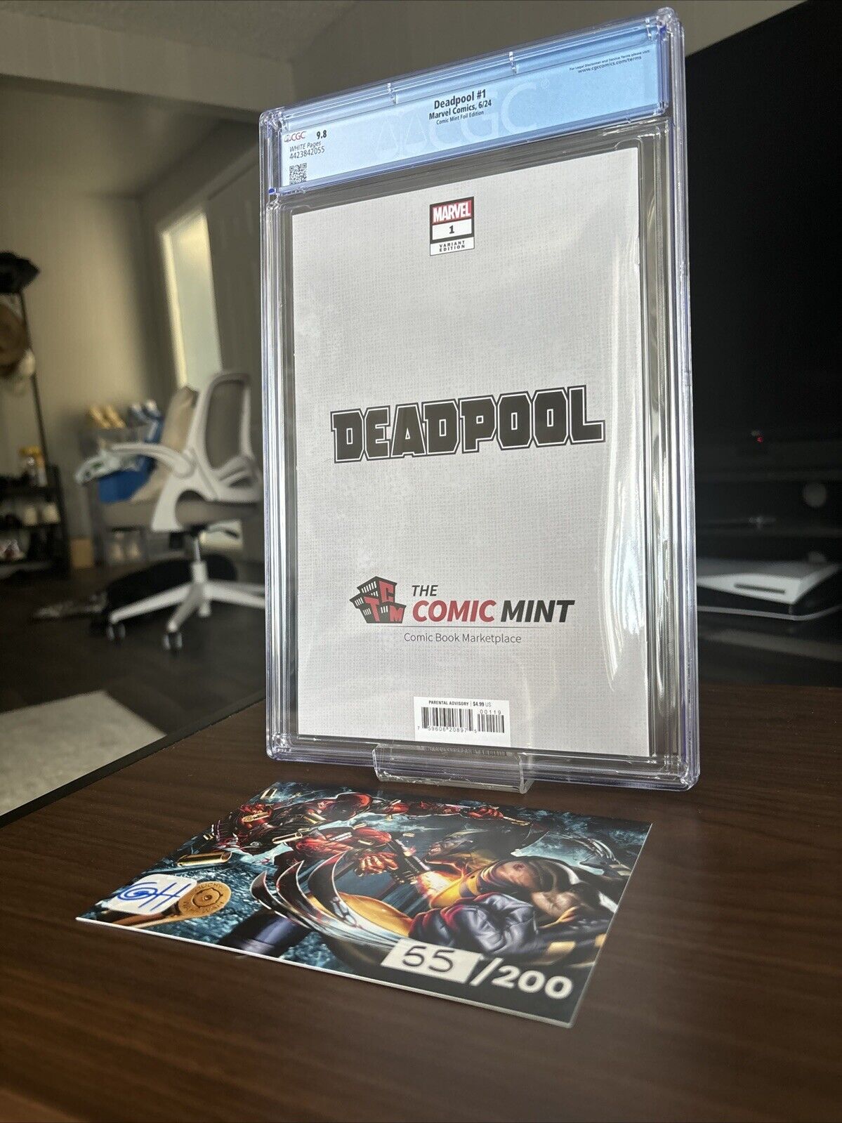 DEADPOOL #1 GREG HORN CGC 9.8 FOIL ULTIMATE EDITION WITH COA 55/200