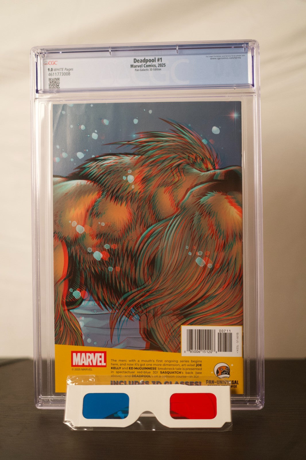 Deadpool 1 2025 Marvel Comics Pan-Galactic 3D Edition CGC 9.0