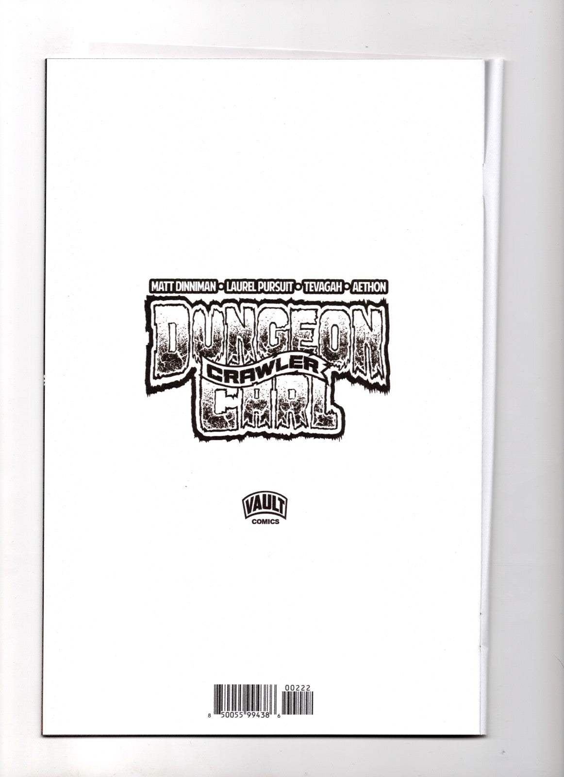 DUNGEON CRAWLER CARL SPECIAL EDITION #0 2ND PTG CVR D BLANK SKETCH VAR