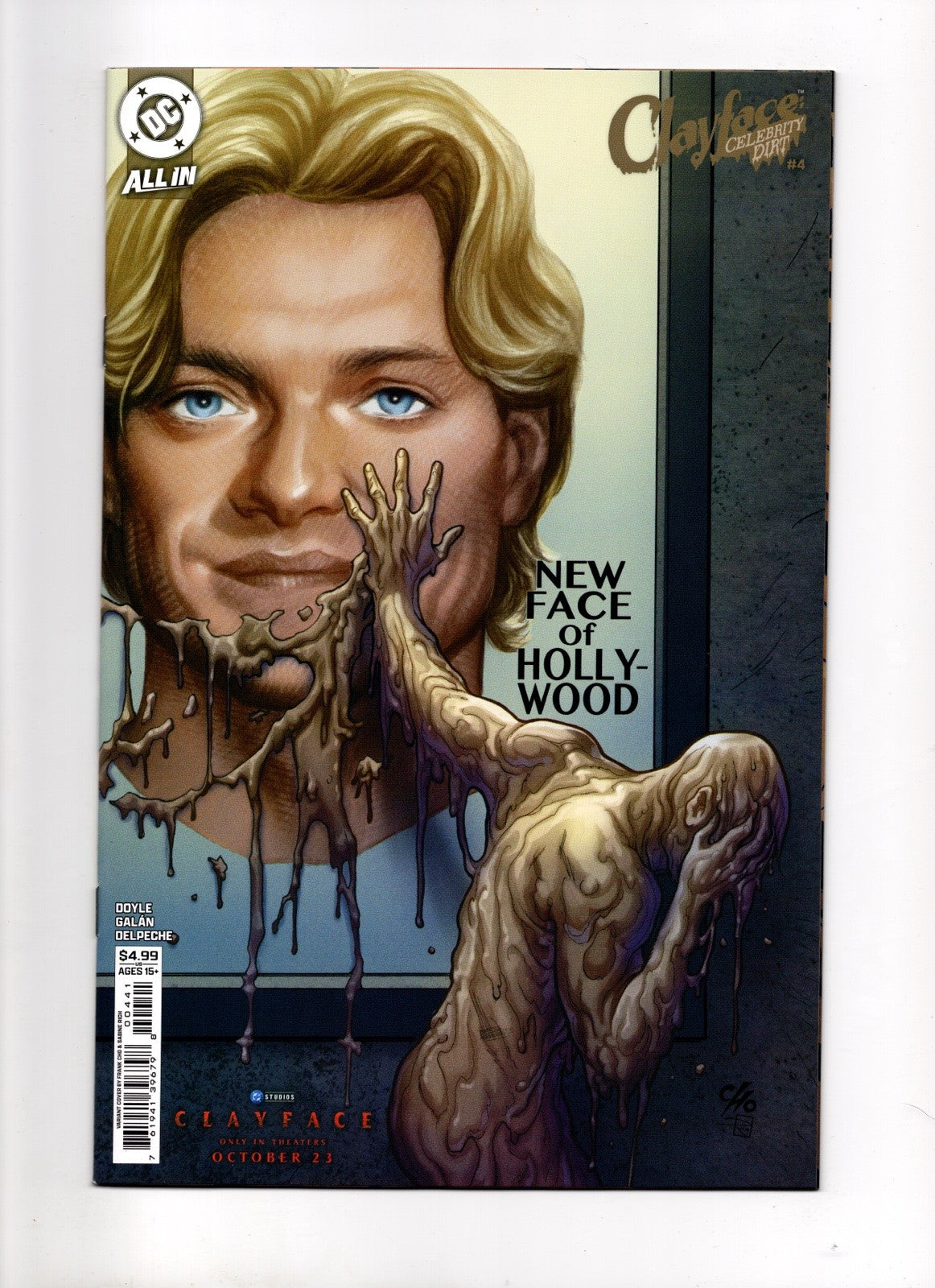 CLAYFACE CELEBRITY DIRT #4 CVR D FRANK CHO CLAYFACE MOVIE CARD STOCK VAR