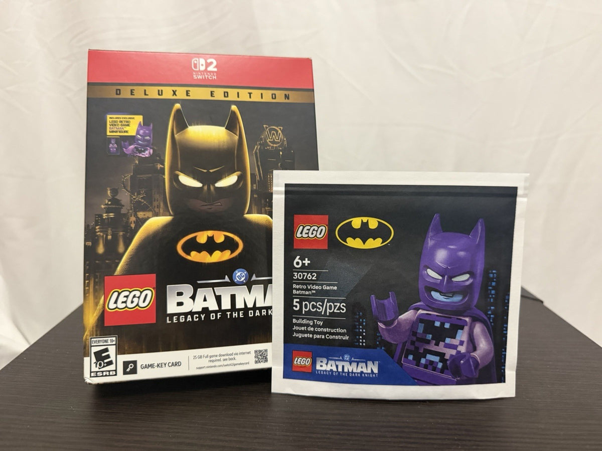 LEGO Batman Legacy of The Dark Knight Deluxe Edition Switch 2 WITH MINIFIGURE