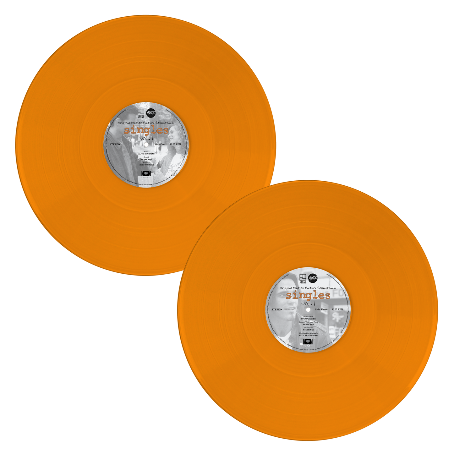 Singles, Original Motion Picture Soundtrack, 2XLP, Translucent Orange, New.