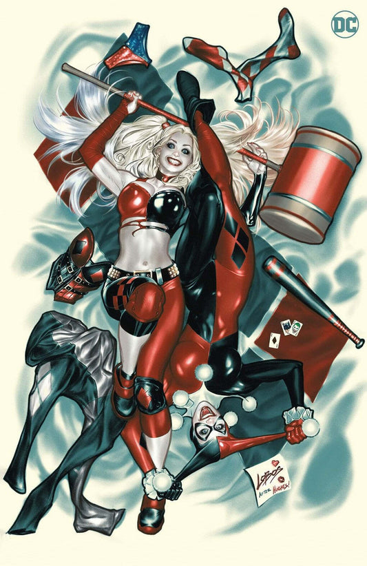 BATMAN ADVENTURES #16 LOBOS HARLEY QUINN ADAM HUGHES CONVERGENCE VIRGIN VARIANT
