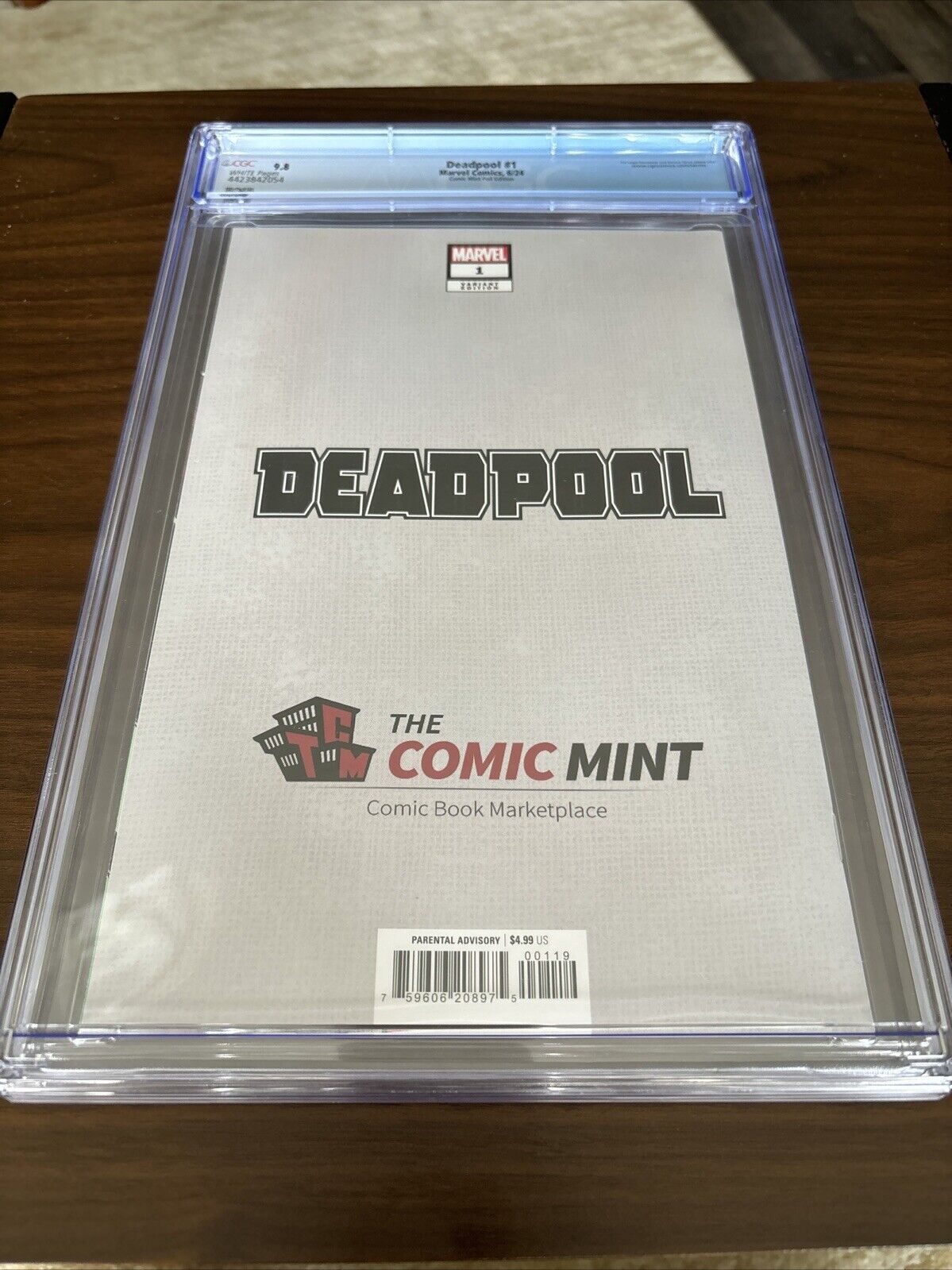 DEADPOOL #1 GREG HORN CGC 9.8 FOIL ULTIMATE EDITION WITH COA 54/200