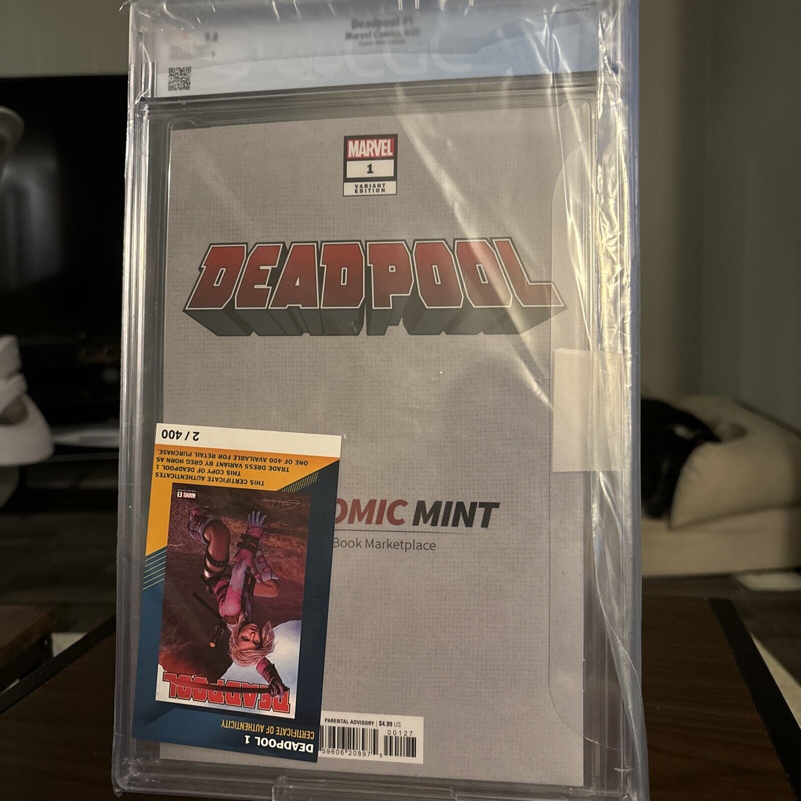 Deadpool #1 CGC 9.8 Graded Greg Horn Gwenpool C2E2 Variant 2/400