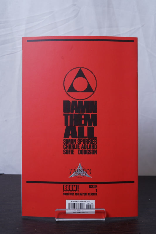 Damn Them All #1 Dan Quintana Black &White Trinity SDCC