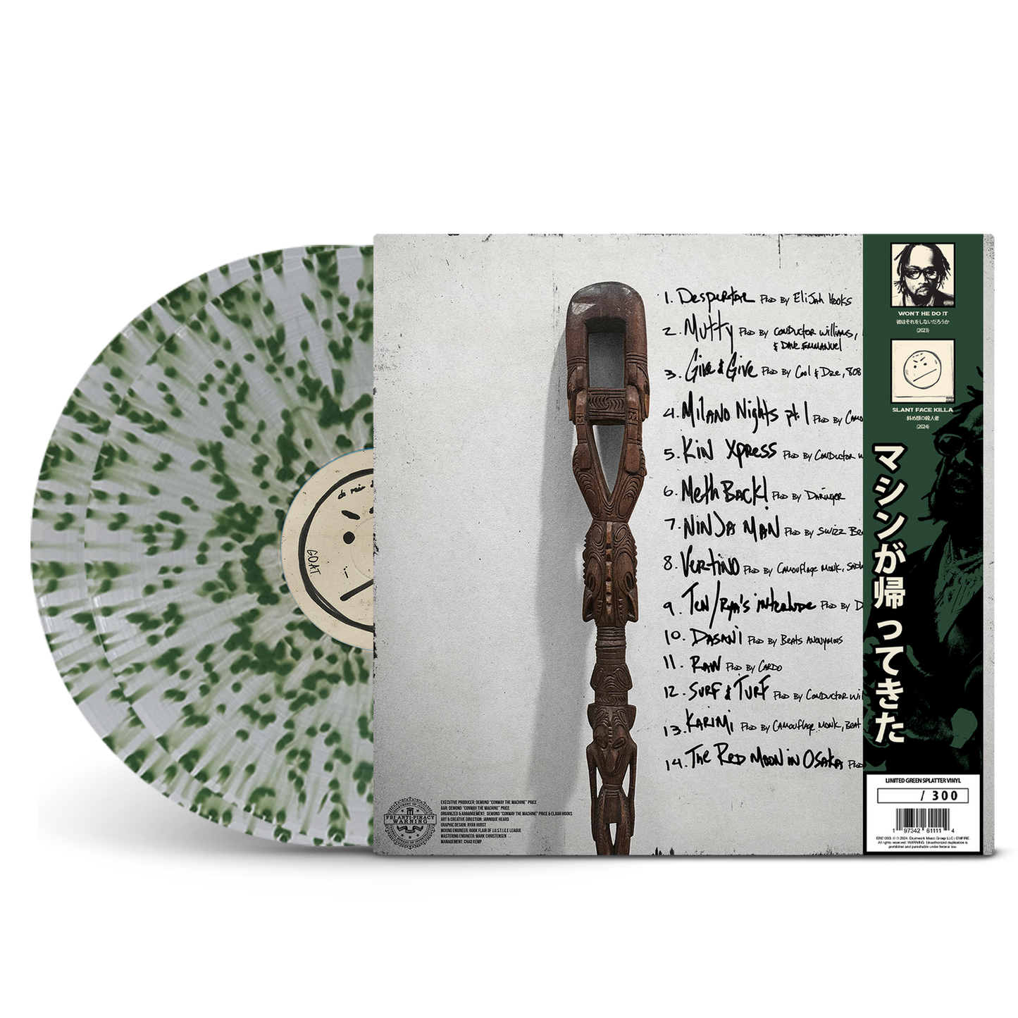 Conway The Machine - Slant Face Killah Excl. Green Splatter Vinyl 2LP - 035/300