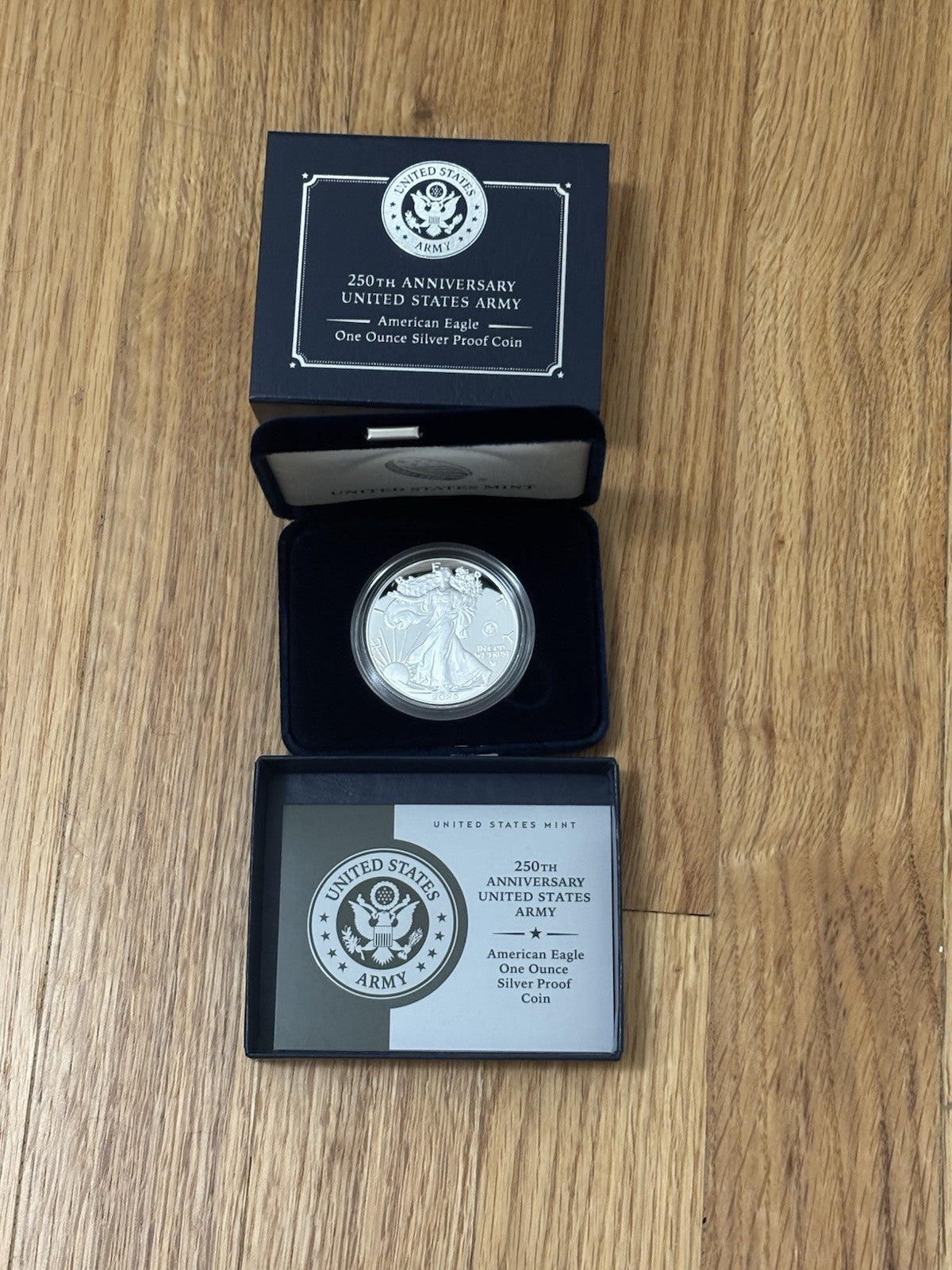 250th Anniversary United States Army American Eagle One Ounce Silver Proof Coin