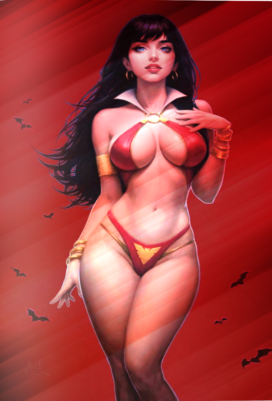 VAMPIRELLA DARK REFLECTIONS 1 WILL JACK VARIANTS - BLACK RED UNSIGNED